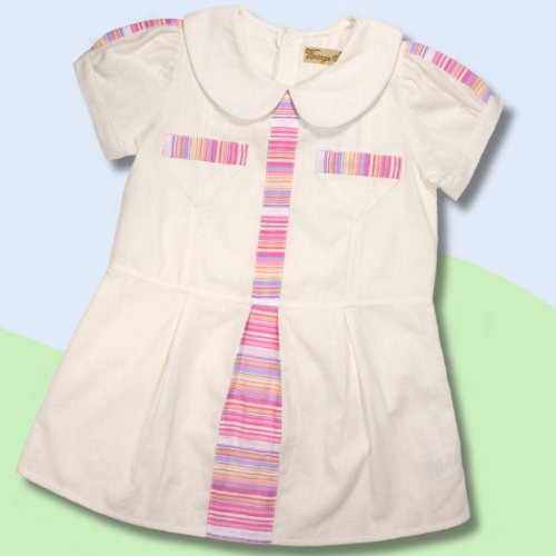 Toddler Vintage Linen Shirley Temple Dress