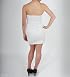 A & Co. Satin Pleats Tube Dress in White