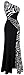Angel-fashions Women's One Shoulder Zebra Gemstones Splicing Evening Dress