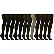 12 Pairs Solids Sexy Thigh High Girl School Stocking Dancer Socks Cotton Set