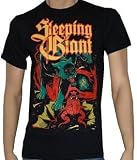 SLEEPING GIANT - Tiger & Demon - Black T-shirt