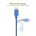 Omars 4ft / 1.2m Lightning 8pin to USB SYNC Cable Charger Cord for Apple iPhone 5 / 5s / 5c / 6 / 6 Plus / 6s / 7 / 7 Plus, iPod touch 5, iPod nano 7, iPad Blue [Apple MFI Certified]