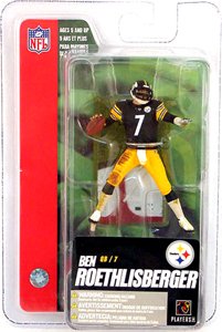 Ben Roethlisberger Black Jersey 3 Inch Mini Action Figure Pittsburgh Steelers...