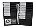 LeatherBoss Credit Card Holder Tall Wallet With 18 Credit Card Slots - Black 7