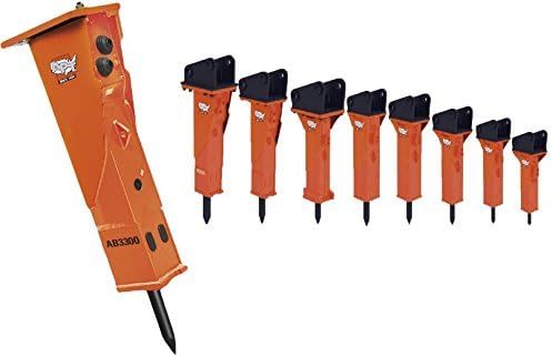 AMERICAN PNEUMATIC TOOLS 8460050059 Model AB200 - Ab Series Hydraulic Breakers with Back How Bracket Hoses and Tool, Hybrid Technology, Gas/Oil