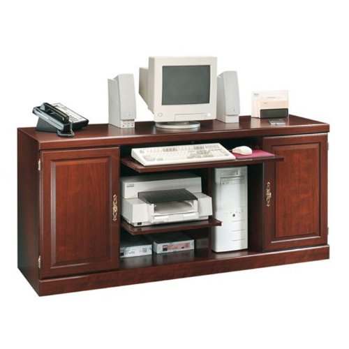 Classic Cherry Traditional Computer Credenza Heritage Hill Classic Cherry Collection by Sauder Offic
