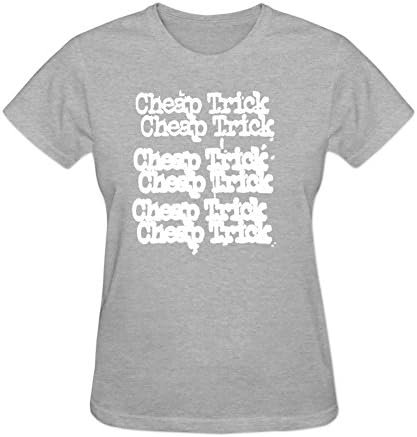 Zooner Women's Round Neck Fun Fun Fun Fest 2015 Cheap Trick Short Sleeve T Shirt M Grey