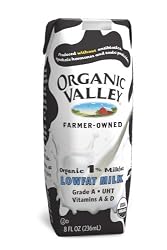 Organic Valley Organic 1% Lowfat Single Serve Milk, 8-Ounce Aseptic Cartons (Pack of 24)
