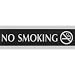 U.S. Stamp & Sign HeadLine Century Series 3x9 Inch No Smoking Sign, Black and Silver, 4757
