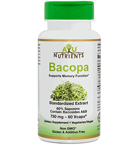 Bacopa Extract 750 mg (60% Bacopa Saponins (Bacosides A & B) - 362.2 mg) Highest Potency and Purity on the Market - 60 Veg Capsules for Memory Support Bacopa Extract 750 mg (60% Bacopa Saponins (Bacosides A & B) - 362.2 mg) Highest Potency and Purity on the Market - 60 Veg Capsules for Memory Support