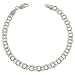 Essential 925 Sterling Silver Fancy Double Link Charm Bracelet
