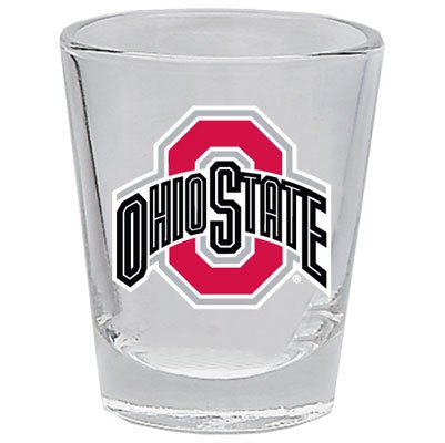 Ohio State Buckeyes 2 oz Collector Shot Glass Clear