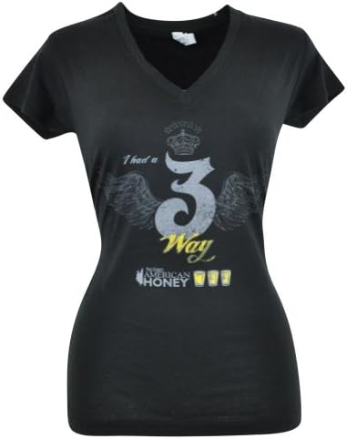 Wild Turkey American Honey Whiskey 3 Way Shots Liquor Women Ladies Tshirt