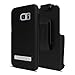 Seidio SURFACE with Metal Kickstand Case & Holster Combo for the Samsung S7 Edge - Non-Retail Packaging - Black/Black