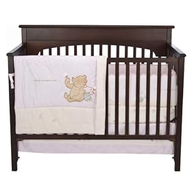 Classic Pooh 3-pc. Crib Bedding Set- Girl