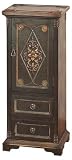 35 High Wooden CABINET w/ DRAWER Lamp Stand with Antique Design