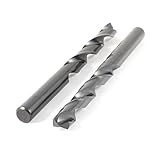 uxcell　2本入り　11.5mm軸　マイクロ　高速度鋼　HSS　スパイラルオーガー　ツイストドリルビット　ツール