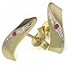 Goldmaid Damen-Ohrstecker Bicolor Gold 333 2 Rubine Pr O797GG