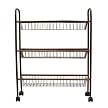 Antique Bronze 3-Tier Storage Cart