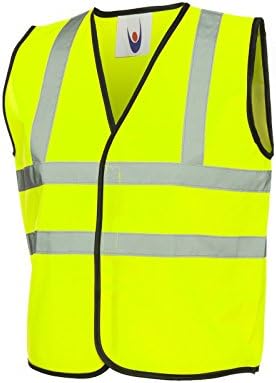 Internet Traders Big Boys' Hi Vis Waist Coat Work Wear 7-8 Years Yellow