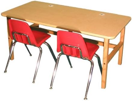 Wild Zoo Kids Furniture - Computer Side by Side Desk In Maple/Black
