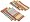 DII Easter Egg Stripe Jacquard Napkin Set of 6