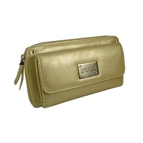 Buy Kenneth Cole Reaction Ladies Zip Around Clutch Wallet w Outside Pocket in Choice of Colors by Kenneth Cole REACTION