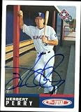 Herbert Perry Autographed/Hand Signed MLB Baseball Card (Texas Rangers) 2002 Topps Total #655