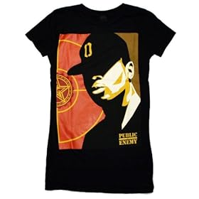 Chuck D Girls T-shirt in Black by Obey Clothing - Ships in ''24'' Hours!