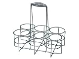 Zeller 24904 Flaschenhalter für 6 Flaschen, Chrom  32x22x31