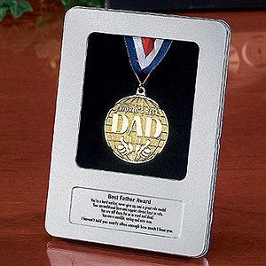 World's Best Dad Medal Award