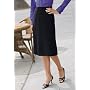 Seamed A-Line Skirt