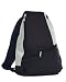 Trendy Three Tone Side Sling Backpack School Book Bag Good for Traveling, Black