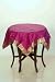 Violet Red Sari Table linen /table cloth / Topper - Custom Made