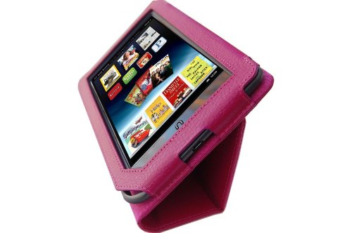 M2U Genuine Leather Stands Cover Case for Nook 