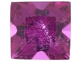 MIN .25CT 4X4MM PRINCESS CUT RUBELLITE TOURMALINE