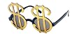 Fun and Funky "Greed" Gold Money Signs Party Sunglasses Fun and Funky "Greed" Gold Money Signs Party Sunglasses