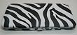 ZEBRA PRINT HARD CASE FLAT OPERA WALLET CLUTCH PURSE BY DESIGNSK