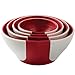 Chef'n SleekStor Pinch Pour Prep Bowls, Cherry Color