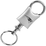 Sporting Goods : New England Patriots Brushed Metal Valet Keychain