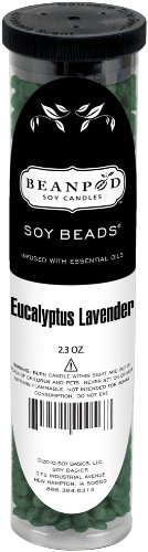 Beanpod Candles Eucalyptus Lavender Soy Beads, 2.3-Ounce (Pack of 12)