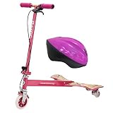 Razor PowerWing Caster Scooter Sweet Pea with Pink Helmet Bundle