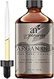 Art Naturals Organic Argan Oil for Hair, Face & Skin 4 oz - 100% Pure Grade A Triple Extra Virgin Cold Pressed From The kernels of the Moroccan Argan Tree - The Anti Aging, Anti Wrinkle Beauty Secret