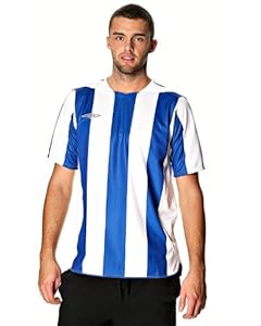 umbro Unisex Umbro Diamond Striped Game Jersey Small White blue