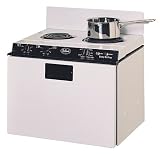 120R Table Top Electric Cooker with Stand in White