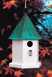 Heartwood Copper Songbird House Verdigris Roof