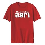 T-SHIRT RED " KISS ME , I`M FROM AGRI " TURKEY