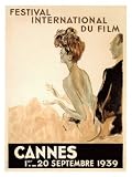 Festival International du Film, Cannes, 1939 Giclee Poster Print by Jean-Gabriel Domergue, 18x24