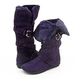 Bamboo Zen85 Mid-Calf Boots Purple 10 Purple