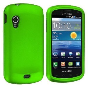 Green Rubberized Protector Case for Samsung Stratosphere i405